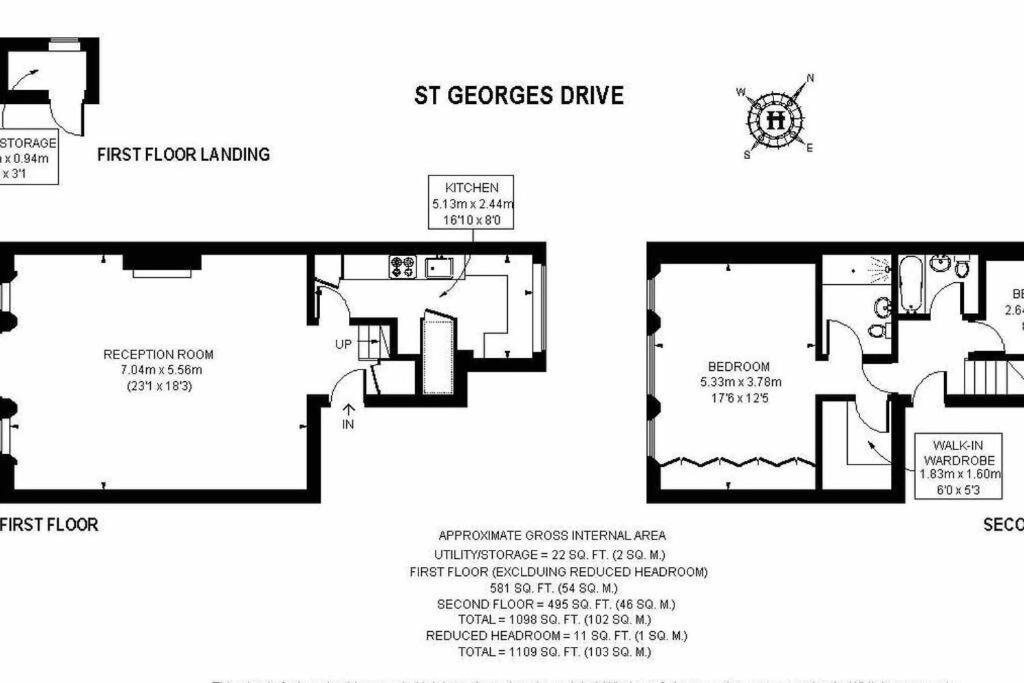Stunning Grand 2 Bed, 2 Bath Apartment, 런던 외부 사진